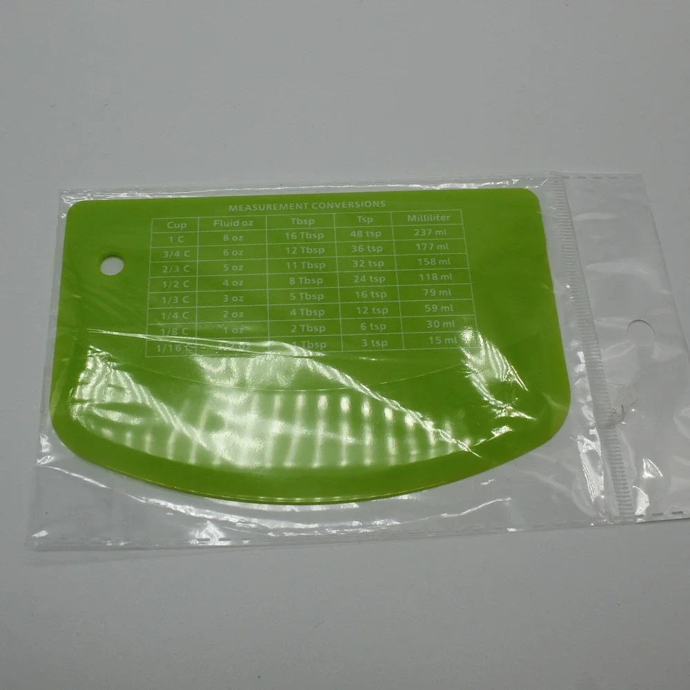 Bowl Spatula Bench Dough Scraper Kitchen Tool Green New Measurement Conversions
